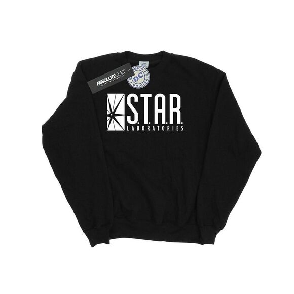 DC Comics Mens The Flash STAR Labs Sweatshirt / Black